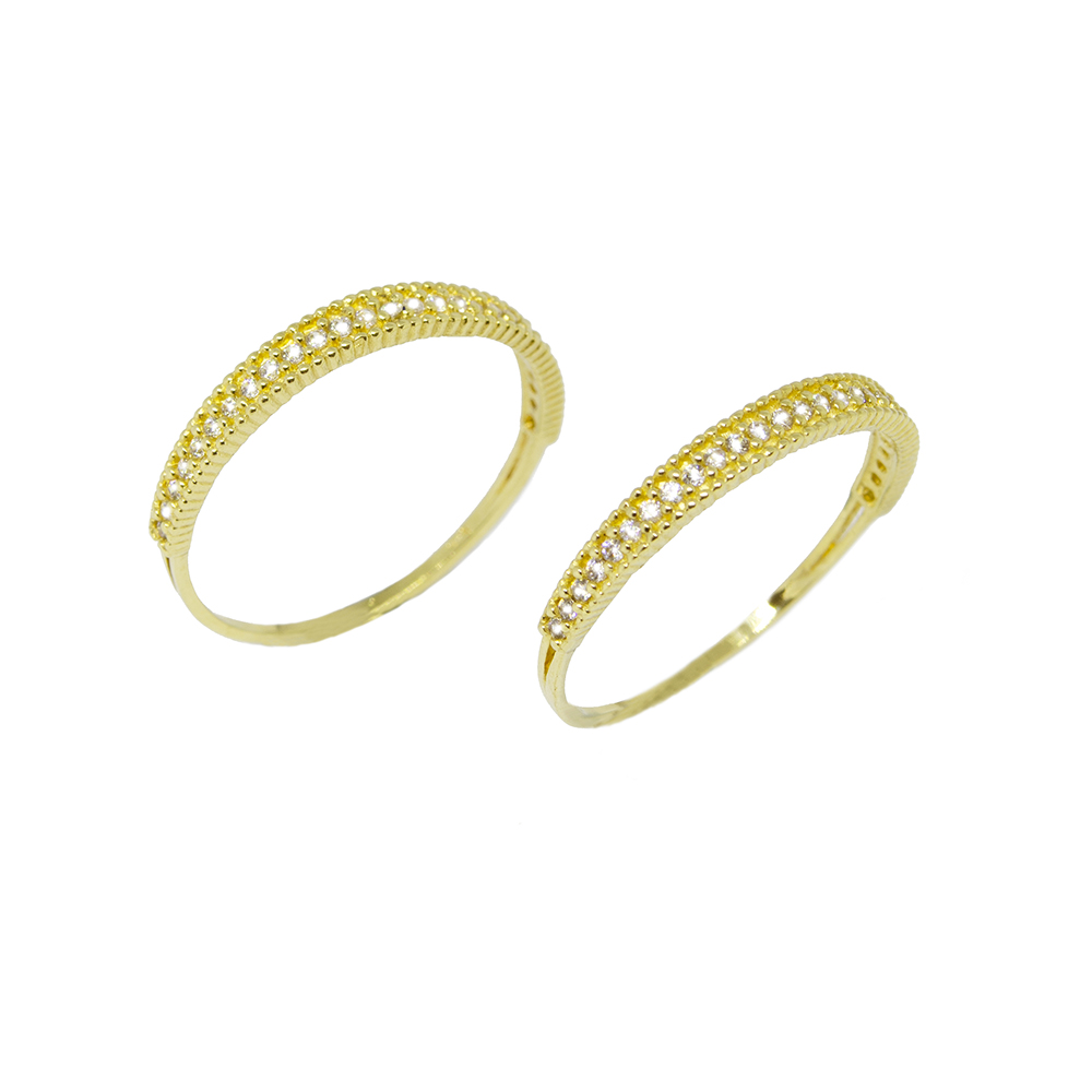 Aparador de Zirc�nia  em Ouro 18 Kilates � 25375
